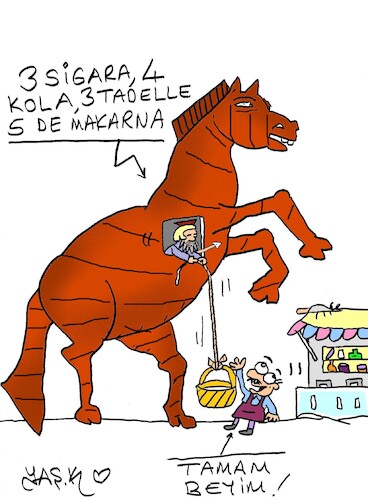 Cartoon: urgent needs (medium) by yasar kemal turan tagged urgent,needs