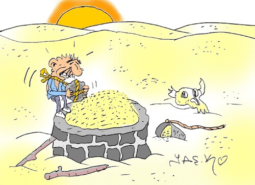 Cartoon: water right (medium) by yasar kemal turan tagged water,right