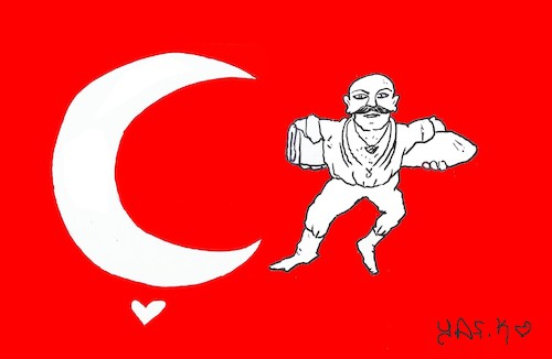Cartoon: zafer (medium) by yasar kemal turan tagged zafer
