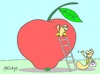 Cartoon: business (small) by yasar kemal turan tagged business founded apple worm
