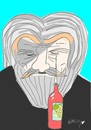 Cartoon: can yücel-wine (small) by yasar kemal turan tagged can,yücel,attack,wine,grave
