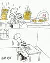 Cartoon: chefs lunch (small) by yasar kemal turan tagged pizzapitch,pizza,chef,lunch
