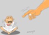 Cartoon: cry (small) by yasar kemal turan tagged cry
