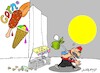 Cartoon: departure (small) by yasar kemal turan tagged departure