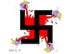 Cartoon: Down with fascism (small) by yasar kemal turan tagged down,with,fascism