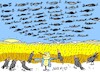 Cartoon: drone fleet (small) by yasar kemal turan tagged drone,fleet