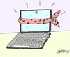 Cartoon: execution (small) by yasar kemal turan tagged execution,computer,internet