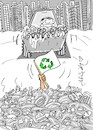 Cartoon: extinction (small) by yasar kemal turan tagged extinction