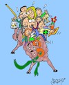 Cartoon: festival of sacrifices (small) by yasar kemal turan tagged festival,of,sacrifices