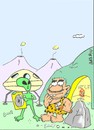 Cartoon: alien assistance (small) by yasar kemal turan tagged first,wheel,ufo,alien