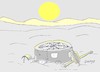 Cartoon: for a long time (small) by yasar kemal turan tagged for,long,time