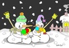 Cartoon: full time (small) by yasar kemal turan tagged full,time,love,ice,cream,snowman