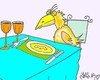 Cartoon: helpless (small) by yasar kemal turan tagged helpless,eagle,worm,banquet