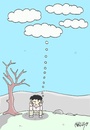Cartoon: hope (small) by yasar kemal turan tagged hope,love,rain,cloud,drought,thought