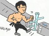 Cartoon: IP MAN (small) by yasar kemal turan tagged ip,man