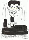 Cartoon: long-necked snake (small) by yasar kemal turan tagged syria esad killer