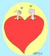 Cartoon: love grubs (small) by yasar kemal turan tagged love,grubs,heart,worm