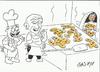 Cartoon: pizzacso (small) by yasar kemal turan tagged pizza,picasso,pizzapitch,pablo