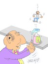 Cartoon: patron (small) by yasar kemal turan tagged patron