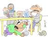 Cartoon: profiteering (small) by yasar kemal turan tagged profiteering