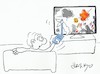 Cartoon: remote control (small) by yasar kemal turan tagged remote,control