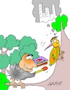 Cartoon: sinister bird (small) by yasar kemal turan tagged sinister,bird