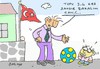 Cartoon: turkey training test (small) by yasar kemal turan tagged turkey,training,test