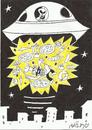 Cartoon: UFO PIZZA ATTACK (small) by yasar kemal turan tagged pizzapitch,pizza,ufo,attack,chef