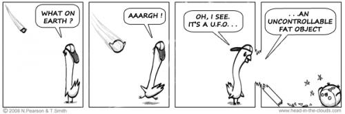 Cartoon: UFO (medium) by timns tagged humor,comic,furry,kids