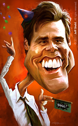 Cartoon: Jim Carrey (medium) by Jeff Stahl tagged nord,lille,cambrai,freelance,communication,stahl,jeff,illustration,caricature,carrey,jim