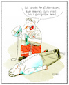 Cartoon: Sanitäter (small) by Thomas Kuhlenbeck tagged mann,männer,tod,sanitäter,hilfe,rettung,herzinfarkt,herz,krankheit,defriballator,notfall,bügeln,bügeleisen,hemd