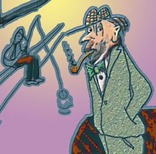 Cartoon: Inspector Barnaby (medium) by Lutz-i tagged inspector,criminal