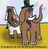 Cartoon: Elefantenhochzeit (small) by Lutz-i tagged elefanten,hochzeit