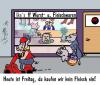 Cartoon: Freitag ist Fischtag (small) by Lutz-i tagged pigs,friday,schwein
