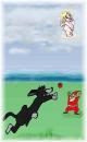 Cartoon: Kann ich den Ball auch mal haben (small) by Lutz-i tagged engel,hund,zwerg