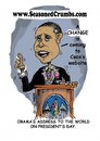 Cartoon: Obama Toon (small) by Seasoned Crumbs tagged barrak,obama,cartoon,president,seasoned,crumbs,humor,coco,faber