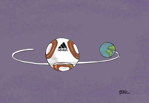 Cartoon: Football World Cup (medium) by BONIL tagged football,sports,world