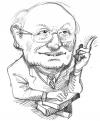 Cartoon: Marcel R. Ranicki (small) by Jollustration tagged kritiker