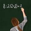 Cartoon: Maths - Who knows the answer? (small) by alesza tagged maths,mathematics,digital,painting,illustration,school,students,pupil,learning,blackboard
