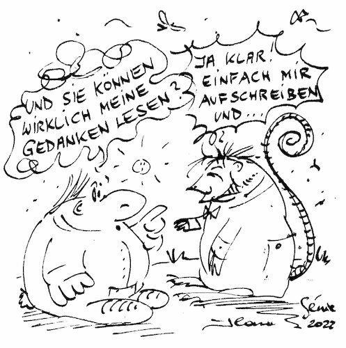 Cartoon: Gedanken lesen (medium) by Jean Genie tagged gedankenlesen,gedanken,lesen,übersinnliches,begabung,gabe,können,besonderheit,auserwählt,ausnahme,gedankenlesen,gedanken,lesen,übersinnliches,begabung,gabe,können,besonderheit,auserwählt,ausnahme