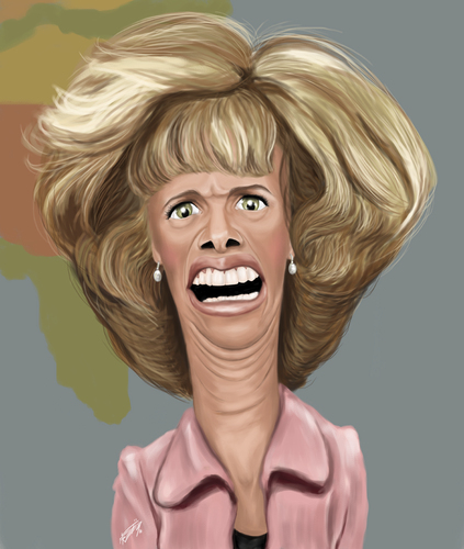 Cartoon: Kristen Wiig caricature (medium) by lufreesz tagged kristen,wiig,caricature,snl,saturday,night,live