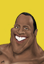 Cartoon: Dwayne The Rock Johnson (small) by lufreesz tagged dwayne,johnson,caricature,the,rock,digital,painting