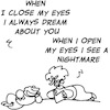 Cartoon: nightmare (small) by fragocomics tagged love,society,wife,husband,girlfriend,boyfriend
