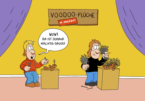 Cartoon: Extremvoodoo (medium) by ChristianP tagged voodoo,extrem