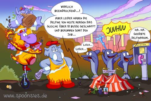 Cartoon: flohzirkus (medium) by ChristianP tagged flohzirkus,artisten,zirkus