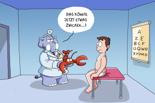 Cartoon: zwicken (medium) by ChristianP tagged zwicken