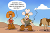 Cartoon: cowboyunfall (small) by ChristianP tagged cowboyunfall