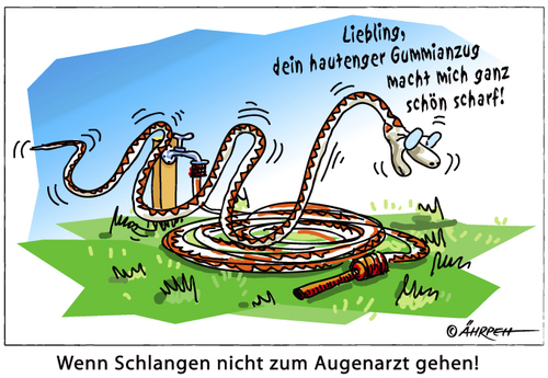 Cartoon: Ganz schön scharf (medium) by rpeter tagged schlange,schlauch,scharf,liebe