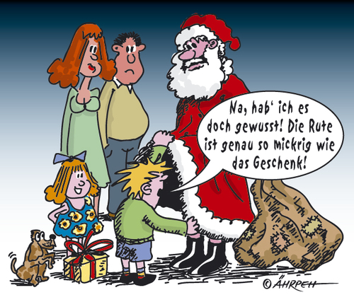 Cartoon: Kindermund... (medium) by rpeter tagged weihnachtsmann,weihnachten,kinder,rute