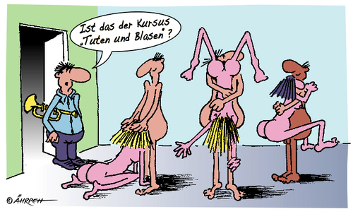 Cartoon: Neulich in der Volkshochschule (medium) by rpeter tagged mann,frau,paar,nackt